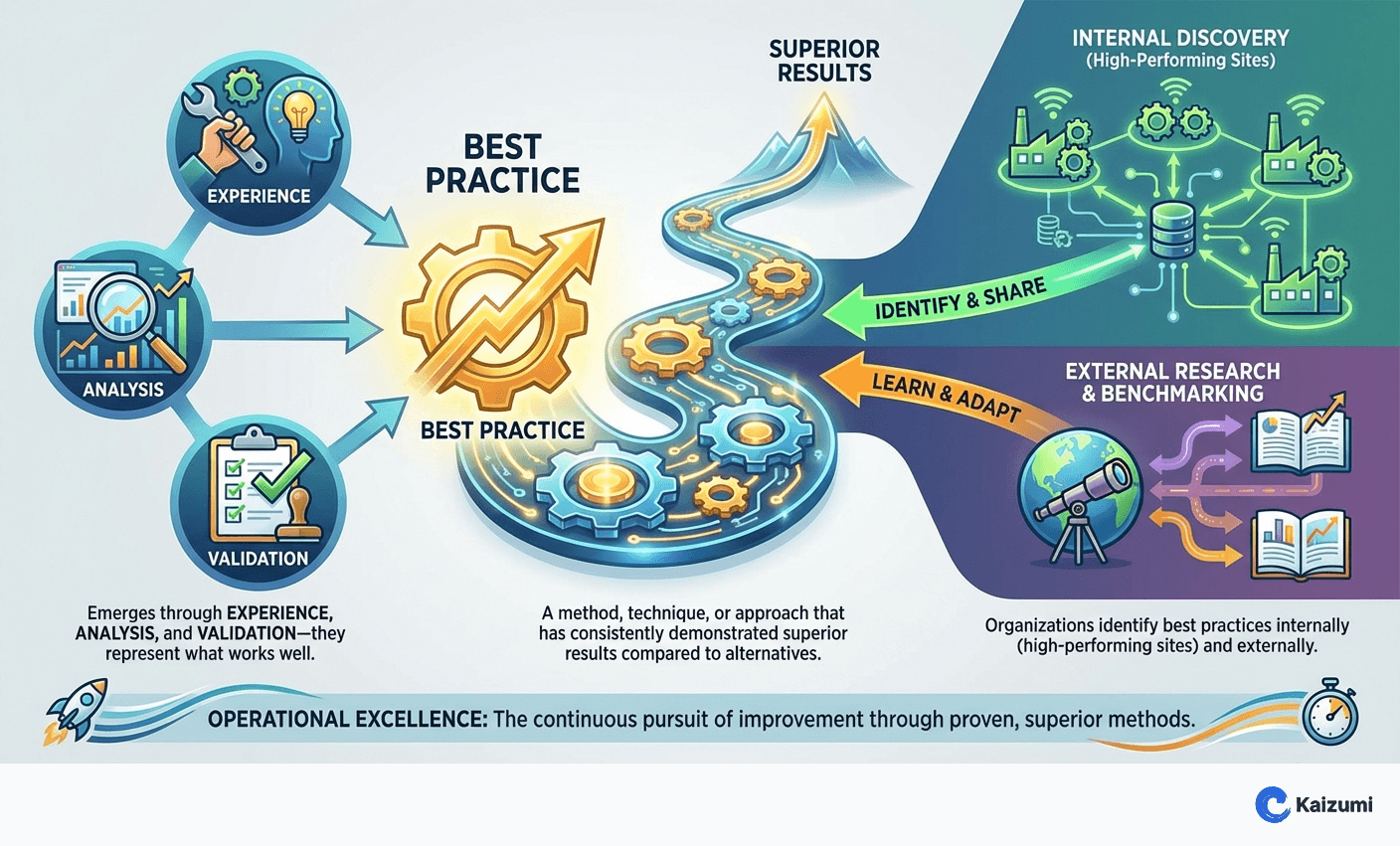 Illustration explaining Best Practice
