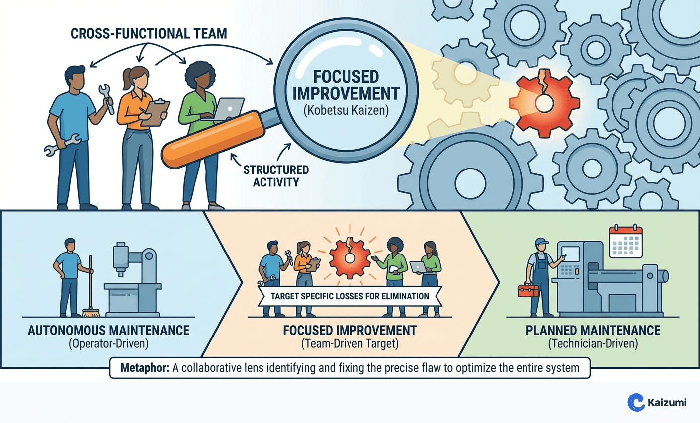 Illustration explaining Focused Improvement