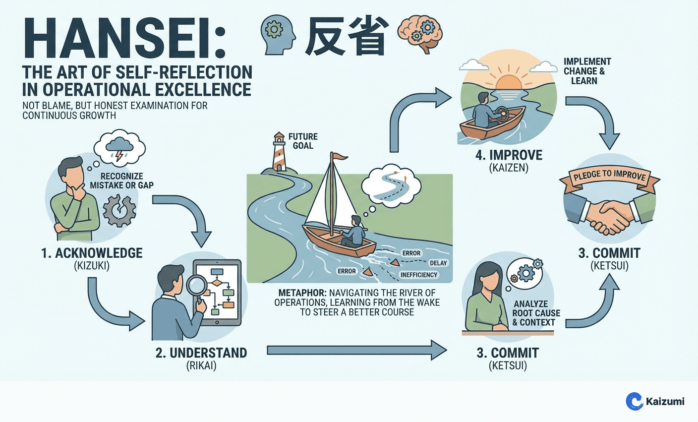 Illustration explaining Hansei