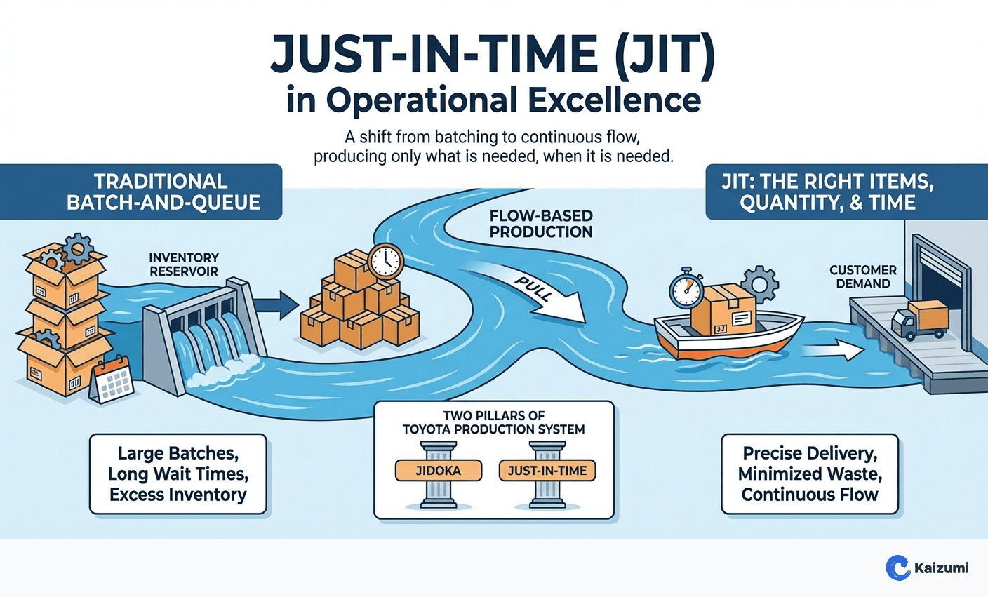 Illustration explaining Just-in-Time
