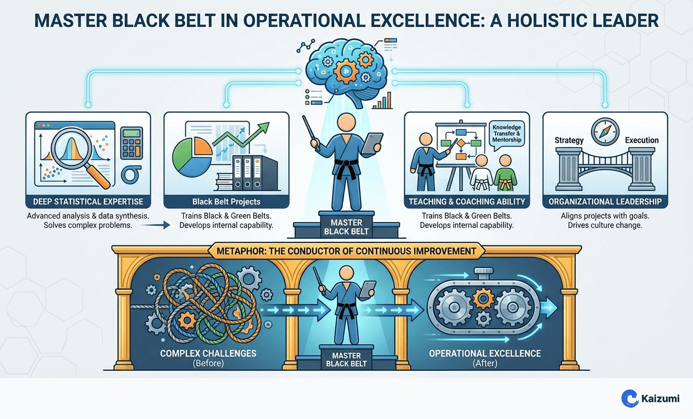 Illustration explaining Master Black Belt