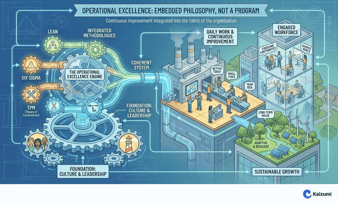 Illustration explaining Operational Excellence
