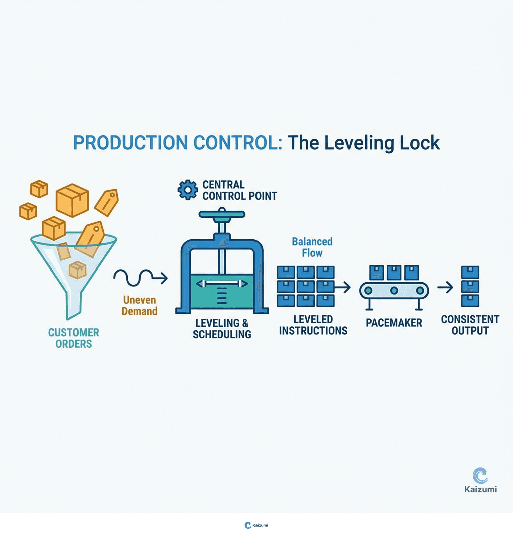 Illustration explaining Production Control