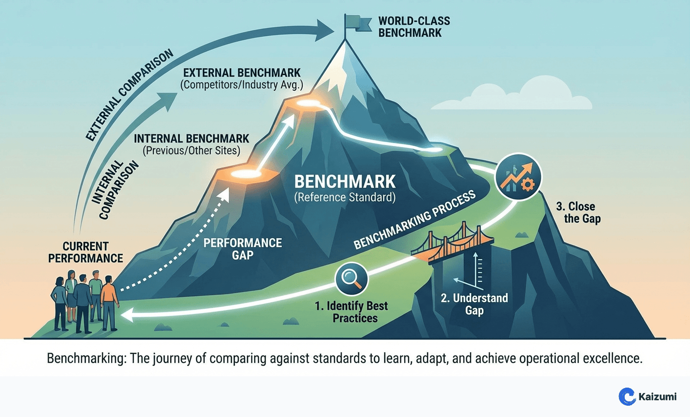 Illustration explaining Benchmark
