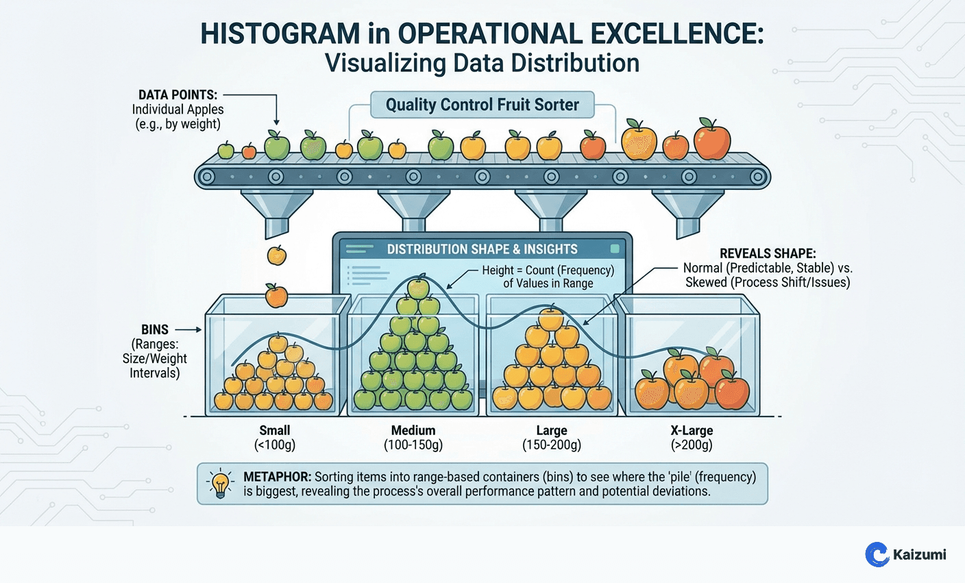 Illustration explaining Histogram