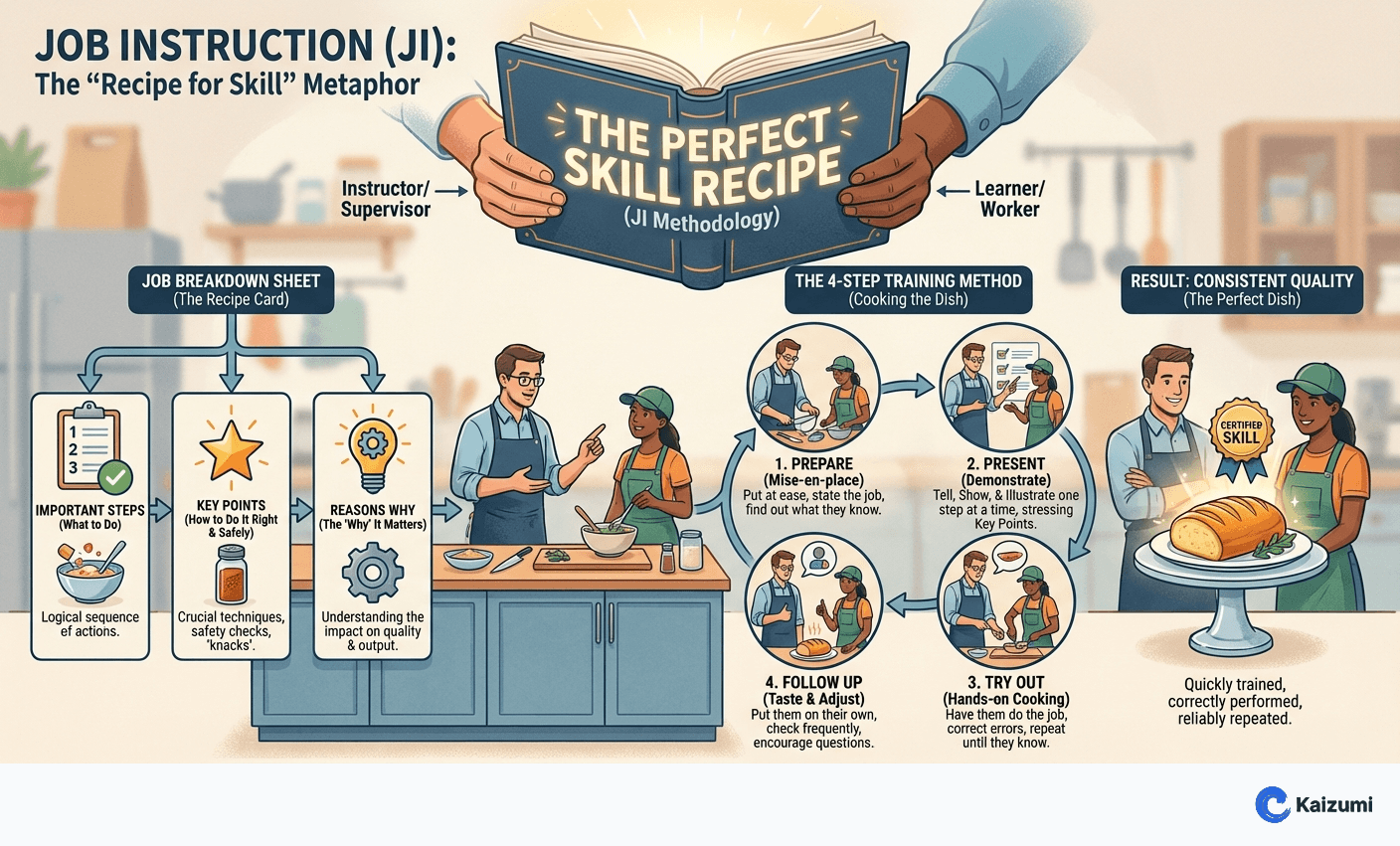 Illustration explaining Job Instruction