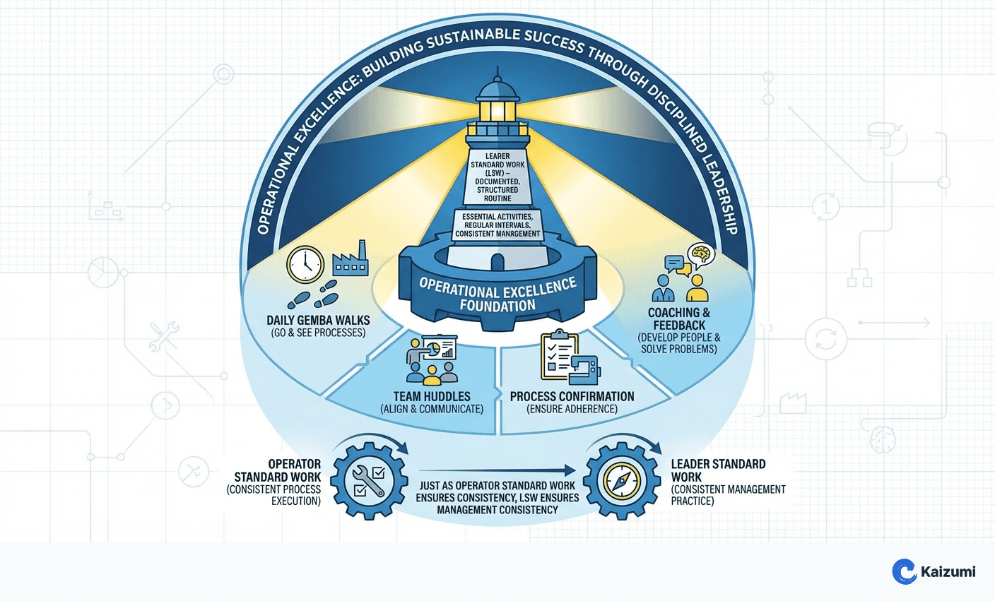 Illustration explaining Leader Standard Work