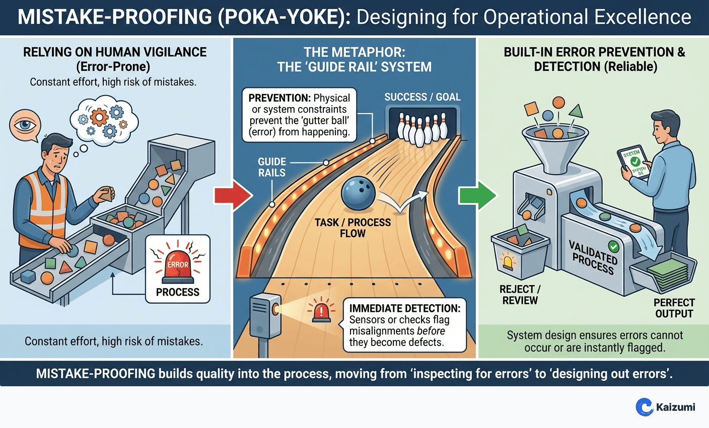 Illustration explaining Mistake-Proofing