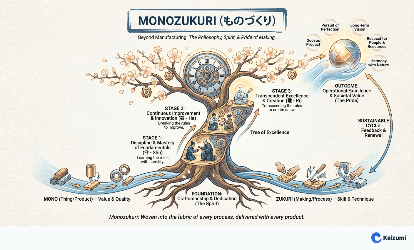 Illustration explaining Monozukuri