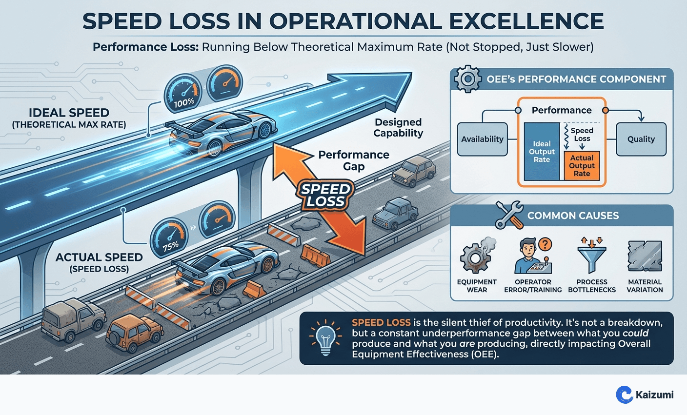 Illustration explaining Speed Loss