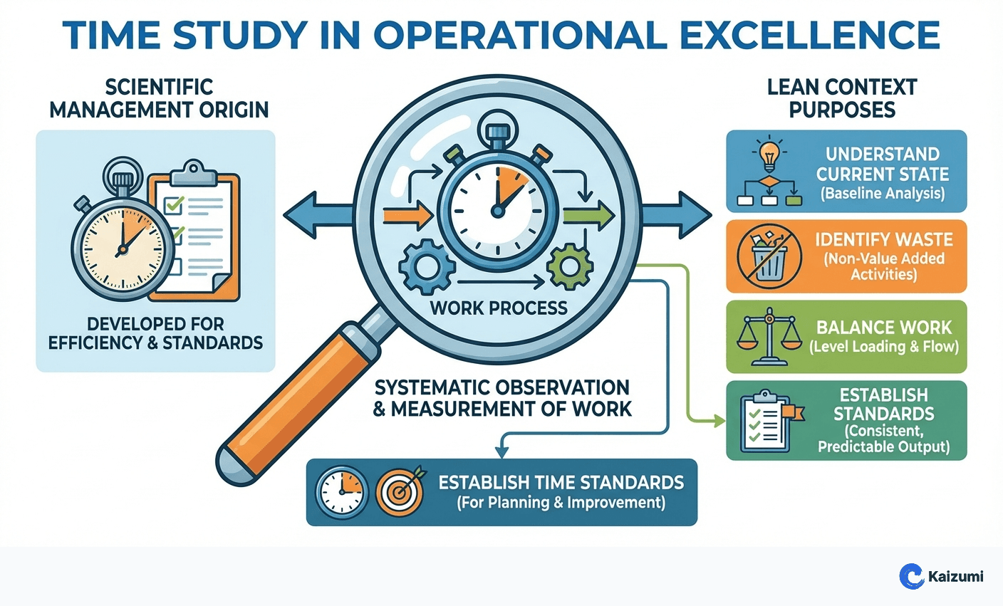 Illustration explaining Time Study