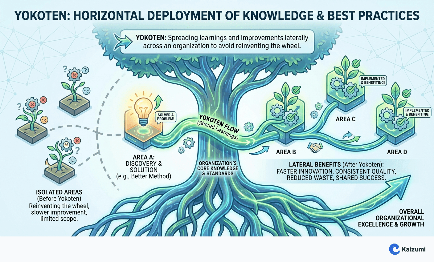 Illustration explaining Yokoten