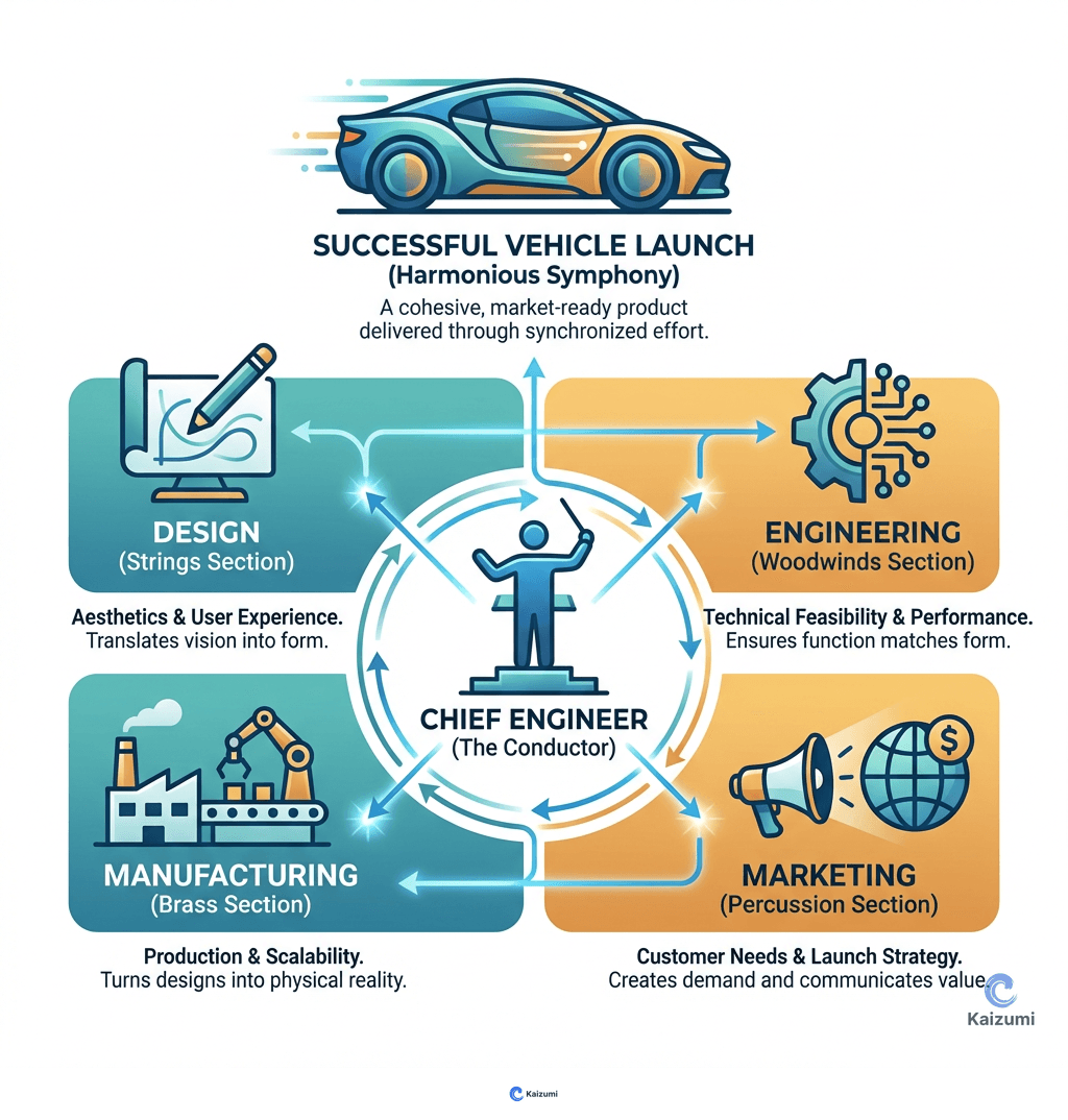 Illustration explaining Chief Engineer