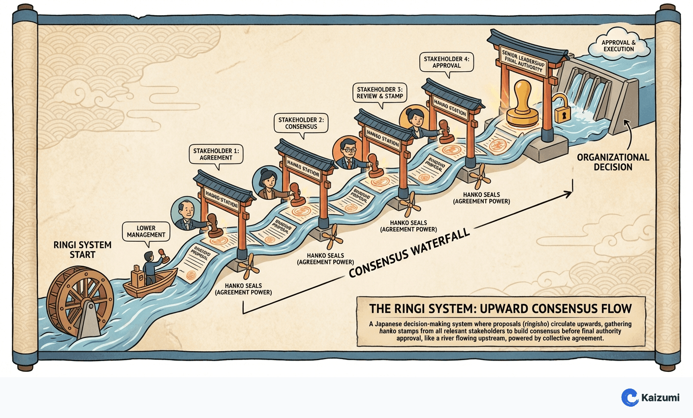 Illustration explaining Ringi