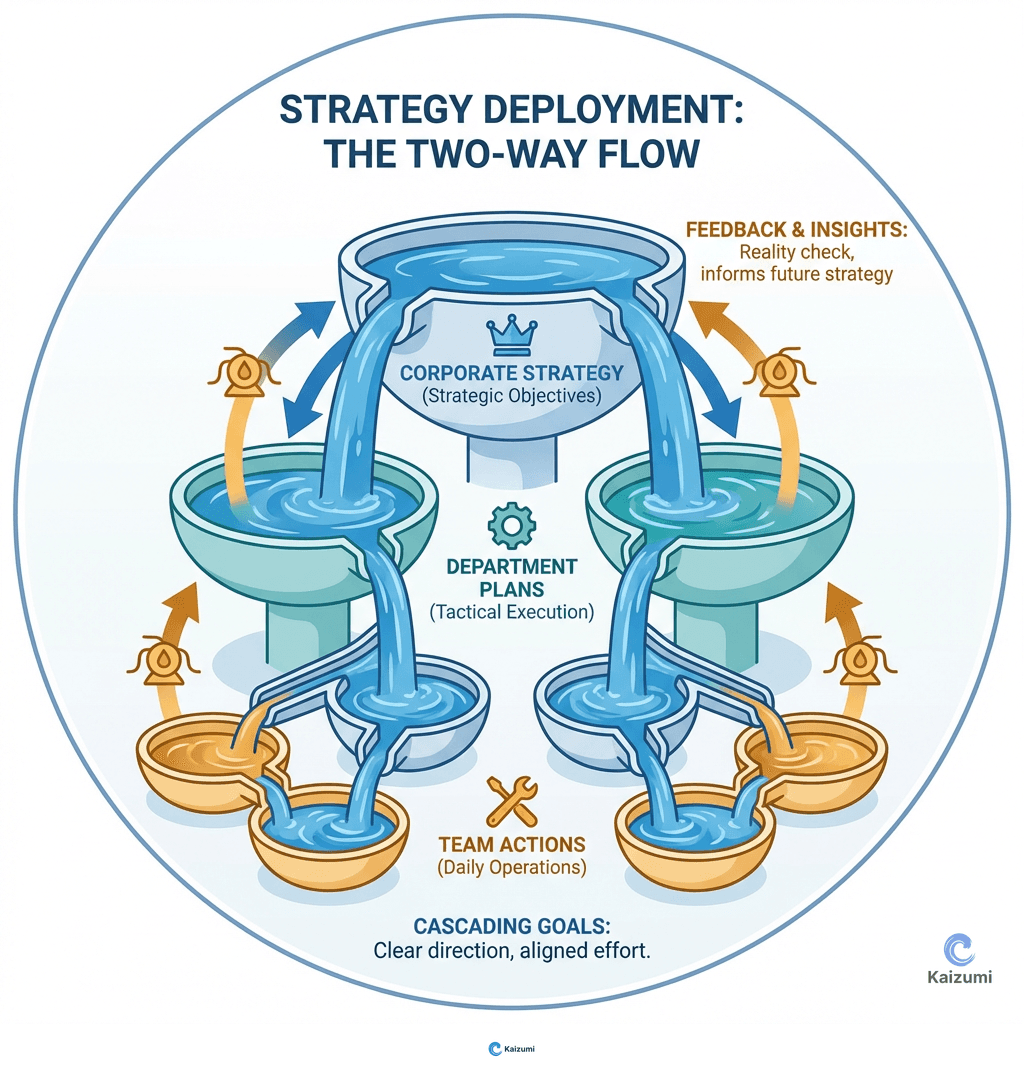 Illustration explaining Strategy Deployment